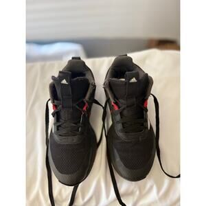 Adidas OwnTheGame 2.0 Kids Basketball Shoes Size 4 Black Red IF2893